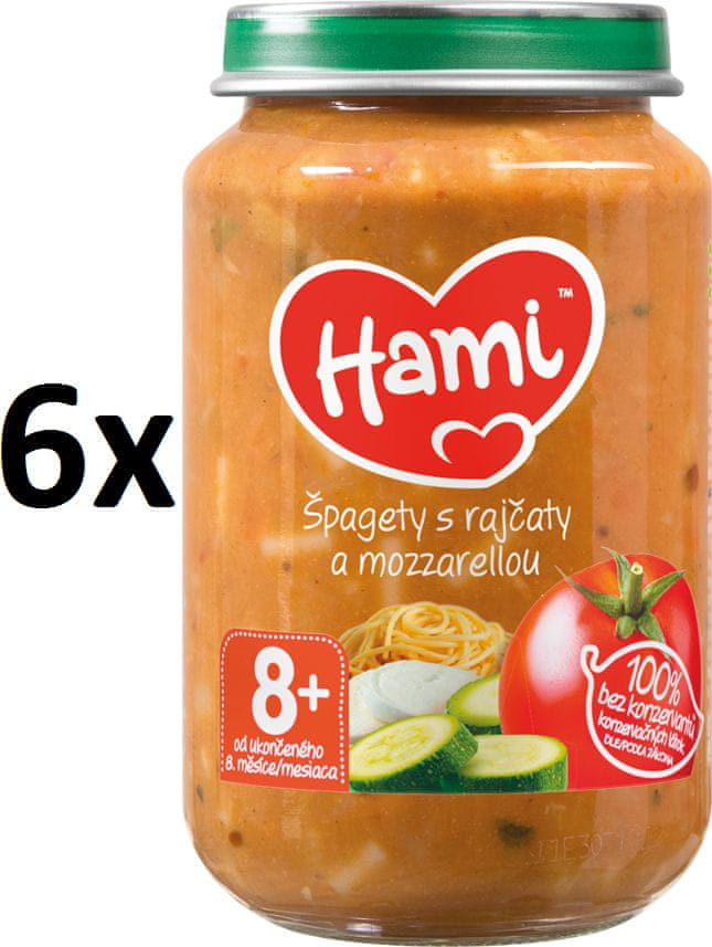 Hami Špagety s paradajkami a mozzarellou - 6x200g